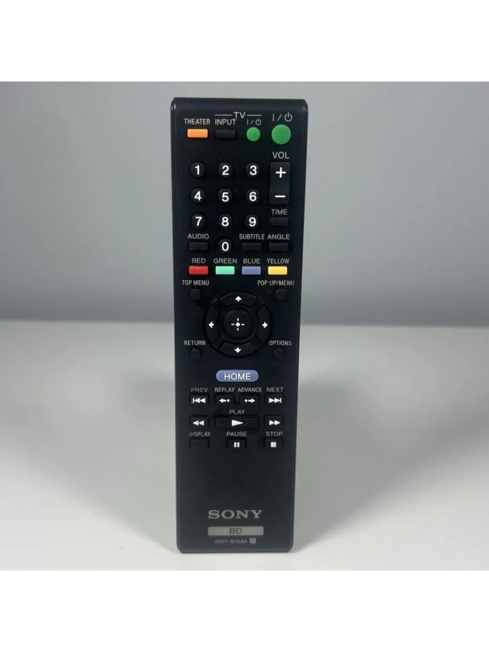 Genuine Sony BD RMT-B104A Remote Control For Blu Ray DVD Player